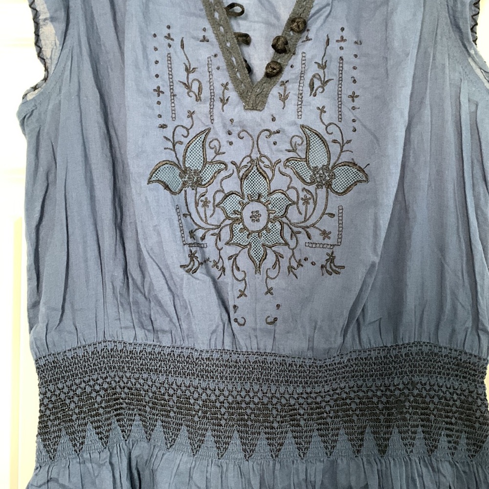 Free People Embroidered Boho Dress - Picture 3 of 14